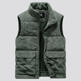 Aidase Winter Male Fleece Warm Vest Coats Men Stand Collar Army Thicken Waistcoats Clothing Men Jacket Sleeveless Vest aidase-shop