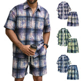 AIDASE  -  3 Piece Suit Men Classic 2 Piece Men'S Outfit Men'S Shirt Men'S Shirt Men'S Set Floral Pattern Floral Short Men'S Summer Suits aidase-shop