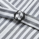 AIDASE  -  Trendy Slim Fit Mens Waistcoats Spring Casual Turn-down Collar Double-breasted Vest Jacket For Men Autumn Vintage Striped Coats aidase-shop