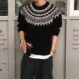 AIDASE  -  Autumn Winter Casual Mens Jumper Tops Knitting Long Sleeve Crew Neck Sweaters For Men Daily Leisure Slim Knitted Sweater aidase-shop