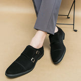 AIDASE  -  Men's Suede Shoes Europe America Anti-skid Flat Shoes Fashionable Loafers Soft Soled Business Dress Casual Leather Shoes 38-46 aidase-shop