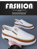 AIDASE  -  Spring Men's Large Size Bean Shoes Breathable Casual Loafers Fashionable Leather Shoes Trendy Men's Footwear Comfortable Ru aidase-shop