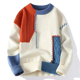 Aidase Warm Thick Men's Knit Sweater New In Fleeced Korean Fashion Vintage Pullovers Male Top High Quality Aesthetic Style Y2k Knitwear