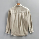 Aidase 110kg 4XL Cotton Men's Shirts 2024 Spring Autumn Fashion Classic Blouses for Youth Men Casual Loose Male Cargo Tops Shirtcoat aidase-shop