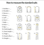 AIDASE  -  Casual Men's Suit 3 Pieces Blazer Vest Pants Bow Collar Single Breasted Buckle Wedding Bussiness Work Wear Costume Size Color aidase-shop
