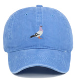 AIDASE  -  Spring New Pigeon Embroidered Water Washed Sunscreen Sun Hat for Men and Women Outdoor Sports Fishing Sunshade Baseball Hat aidase-shop