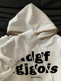 AIDASE  -  Letter Design Hooded Women Sweatshirt New Long Sleeve Loose Pullover Korean Simple Lady Sport Hoodies aidase-shop