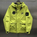 Aidase  New Workwear Hooded Loose Jacket Men's Korean Version Versatile Submachine Jacket Youth Fashion Hooligan Jacket