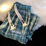 AIDASE  -  New Spring and Autumn Fashion Trendy Brand Retro Plaid Wide Leg Straight Leg Pants Versatile Casual Loose and Fashionable Pants aidase-shop