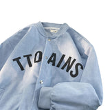 AIDASE  -  Suede Printed Baseball Uniform Jacket Men Spring Autumn American Retro Loose Casual Versatile Sports Jacket Preppy Button Coat aidase-shop