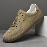 58.12Aidase High Quality Brand Men Cowhide Comfortable Lace Up Board Shoes Summer Outdoor Men's Breathable Non Slip Sports and Leisure Shoes aidase-shop