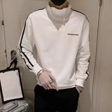 Aidase Hoodieless Male Clothes Sweatshirt for Men Black Pullover Slim Fit No Brand Novelty and Korean Style High Quality Loose Top S aidase-shop