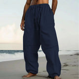 AIDASE  -  Men's Outdoor Fashion Casual Pants Beach Straight-leg Solid Color Comfortable aidase-shop