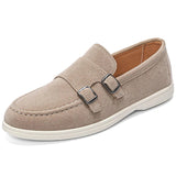 AIDASE  -  Fashion Men's Casual Shoes Suede Leather Men Classic British Style Tassels Loafers Moccasins Mens Outdoor Driving Flats aidase-shop