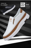 AIDASE  -  Spring Men's Large Size Bean Shoes Breathable Casual Loafers Fashionable Leather Shoes Trendy Men's Footwear Comfortable Ru aidase-shop