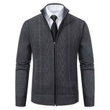 =Aidase 2024 New Men's Sweaters Autumn Winter Warm Zipper Cardigan Sweaters Man Casual Knitwear Sweatercoat male clothe aidase-shop