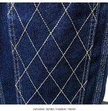 AIDASE  -  Vintage High Street Hip Hop Jeans For Men Spring Autumn Loose Wide Leg Big Pocket Overalls Trendy Neutral Denim Cargo Pants aidase-shop