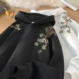 Aidase Retro Men Hoodies Letter Embroidered Oversized Hoodie Fashion Loose Pullover Hip Hop Hooded Sweatshirt Man Women Clothing aidase-shop