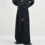 Aidase Mens Y2k Basic Casual Pants 2024 New Genderless Fashion Individuality Loose Retro Solid Color Floor-Length Wide-Leg Pants Unisex aidase-shop