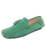 AIDASE  -  Summer New Driving Flats Stylish Style Male Moccasins Business Shoes Fashion Trendy Lazy Loafers Suede Leather Mens Casual Shoes aidase-shop