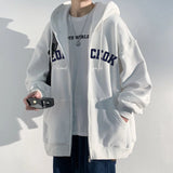 AIDASE  -  American Streetwear Letter Printed Zip Up Hoodies Men's New Hip Hop Long Sleeve Hoody Sweatshirts Oversized Y2K Tracksuit aidase-shop