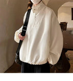 AIDASE  -  Trend Men Sweatshirt  Metal Zipper Decoration Long Sleeve Stand Collar Solid Color Male Jacket Coats 2025 New Tide 21E6616 aidase-shop