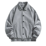 Aidase New Autumn Bomber Jacket Fashion Oversize Streetwear Zip Up Outerwear Clothing Classic Tops Men Vintage Baggy Suede Coat Male aidase-shop
