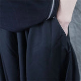 AIDASE  -  Thin Business Casual Pants Outdoor Men'S Casual Skirt Pants Loose Wide Leg Harem Pant Japanese Kendo Culottes Pantaloni Uomo aidase-shop