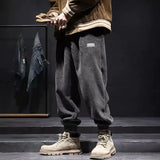 Autumn Winter Corduroy Pants for Men Oversize Harem Sports Leggings Casual High Street Kpop Pants Unisex Punk Trousers