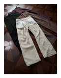 AIDASE  -  Old Money Style Linen Casual Pants for Men, Summer Thin Breathable Lightweight, High Waist, Straight Wide Leg, Micro Flare Suit aidase-shop