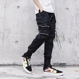 Aidase Men's Sets Black Hoodies+Pants Punk Graphic Zipper Hooded Sweatshirts Cargo Pant Men Oversized Loose Streetwear Suits