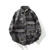 Aidase Retro Jackets Men Japanese Style Geometric Chic Autumn Basic All-match Harajuku Males Outwear Cozy Popular High Street Vintage aidase-shop