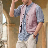 38.30Aidase Men Vest Cotton Waistcoat Classic British Summer sleeveless Skin Friendly and Sweat Absorbing Thin Coats terno masculino aidase-shop