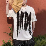 AIDASE  -  Spring Summer New Men Tide Korean Fashion Chic T-shirt High Street 3D Spliced Color Contrast Women Tees Elegant Ins aidase-shop