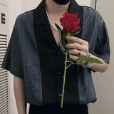 Aidase Fashion Lapel Button Spliced Loose Korean Shirts Men's Clothing 2024 Summer New Casual Tops Short Sleeve All-match Shirt aidase-shop