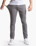 AIDASE  -  Men Lightweight Cotton Spandex Chinos Athletic Fit Tapered Leg Muscle Pants Summer Breathable Casual Stretch Slim Fit Trousers aidase-shop