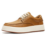 Aidase New Brown Casual Shoes Classic Frosted Leather Men Soft Loafers Men Flats Comfortable Driving Shoes Lace Up Loafers Moccasins aidase-shop