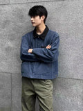 Aidase Vintage American Detroit Jacket Men Women Retro Solid Loose Cargo Coat Washed Cotton Casual Bomber Jacket Spring Autumn Top aidase-shop