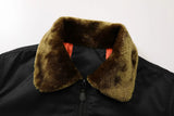 AIDASE  -  Thickened Fur Collar Flight Jacket Men's Hard Man Style Jacket Outerwear New Arrival Direct Supply from Europe Male Model aidase-shop