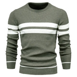 New Autumn Pullover Men's Sweater O-neck Patchwork Long Sleeve Warm Slim Sweaters Men Casual Fashion Sweater Men Clothing aidase-shop
