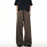 AIDASE  -  American Fashion Brand High-end Draped Trousers for Men and Women Retro Belt Loose Versatile Straight Casual Pants aidase-shop