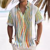AIDASE  -  New Men's plus size shirt digital printing Hawaiian shirt aidase-shop