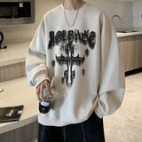 Aidase Fashion O-Neck Long Sleeve Printed Letter Sweatshirts Men's Clothing 2024 Autumn New Loose All-match Tops Casual Sweatshirts aidase-shop