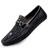 66.35Aidase Brand Luxury Shoes Leather Fashion Loafers Classic Leather Shoes Slip-On Driving Shoes Men's Casual Moccasin Soft Sole High-end aidase-shop