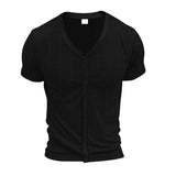 AIDASE  -  Men's Summer Imitation Hemp Bamboo Loose Casual Breathable Trend Button Cardigan INS Hot Sale Short Sleeves aidase-shop