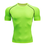 Aidase Sport T Shirt Men Quick Dry Short Sleeve Sport Tee Tops Gym Fitness Compression Shirt Training Running T-Shirt Men Rashgard aidase-shop