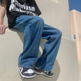 Aidase 4 Colors Baggy Jeans Men Fashion Casual Wide Leg Jeans Men Streetwear Loose Hip Hop Straight Denim Pants Mens Trousers S-2XL aidase-shop