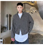 AIDASE  -  Autumn Winter New Men's Tide Elegant Short Jacket Thick Small Fragrant Stand Collar Woolen Korean Fashion Casual Top aidase-shop