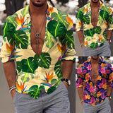 AIDASE  -  Comfort Roll-Up Sleeves Men'S Slim Fit Shirt Men Long Sleeve Winter Casual Printed Shirts Fashion Top Blouse Shirts For Man 셔츠 aidase-shop