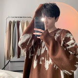 Aidase Tie Dye Sweater Men's New Style American Loose and Lazy Trendy Brand Youth Casual aidase-shop